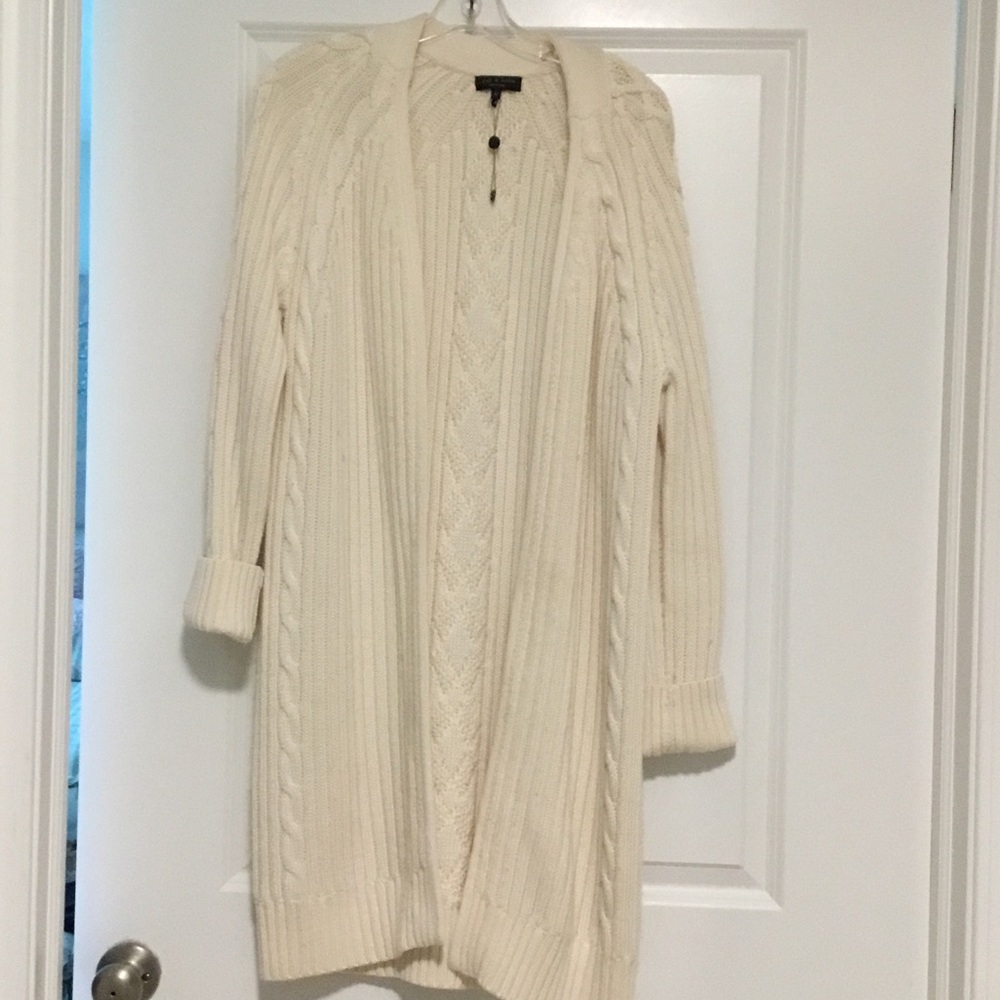Beautiful rag &bone wool and cotton sweater coat coat